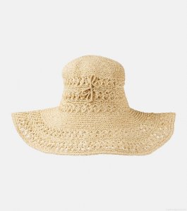Ruslan BaginskiyMonogram straw sun hat Ruslan BaginskiyMonogram straw sun hat