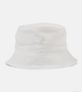 Ruslan BaginskiyMonogram linen bucket hat Ruslan BaginskiyMonogram linen bucket hat