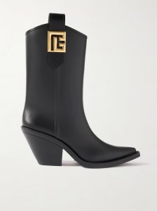 Tess leather-trimmed rubber ankle boots Tess leather-trimmed rubber ankle boots