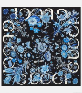 GucciFloral silk scarf