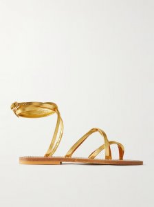 Zenobie metallic leather sandals Zenobie metallic leather sandals