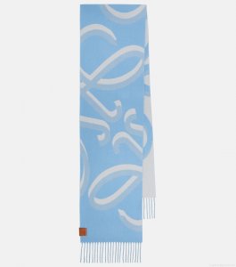 LoeweAnagram wool, cashmere, and silk scarf LoeweAnagram wool, cashmere, and silk scarf