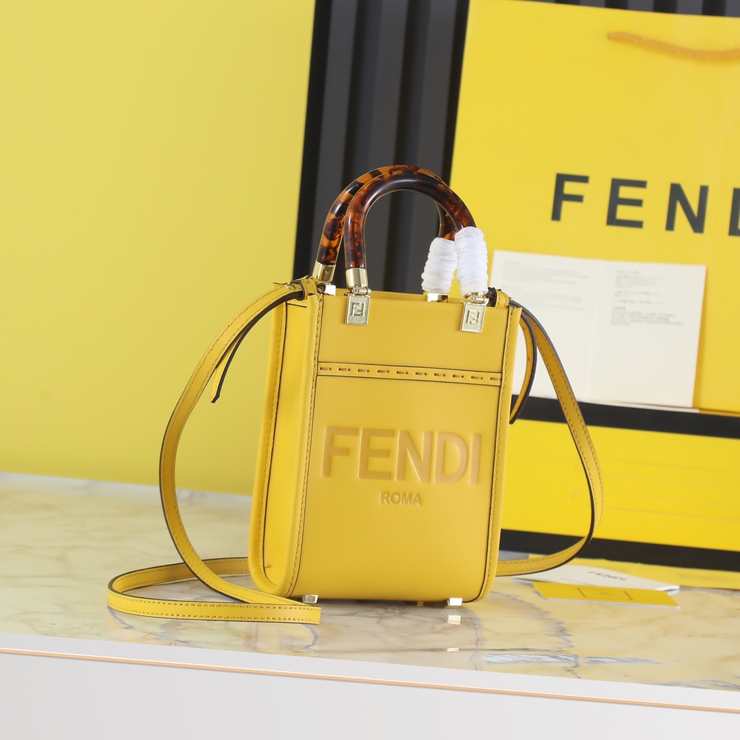 FENDI HANDBAG yellow FENDI HANDBAG yellow
