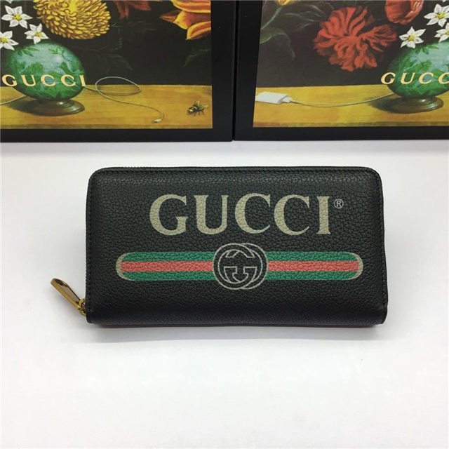 Gucci Print Leather Zip Around Wallet (Varied Colors) Gucci Print Leather Zip Around Wallet (Varied Colors)