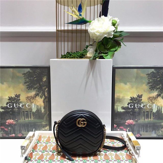 GG Marmont Mini Round Shoulder Bag (Varied Colors) GG Marmont Mini Round Shoulder Bag (Varied Colors)