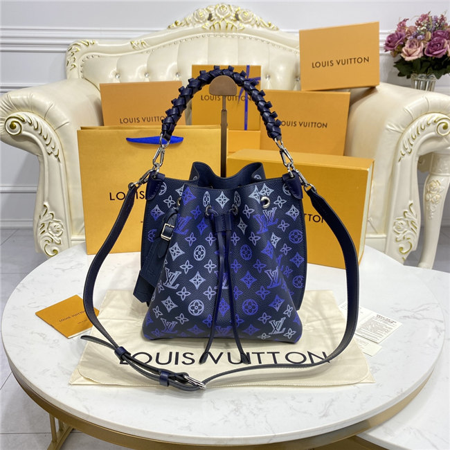 Louis Vuitton Muria Bucket Bag Navy Louis Vuitton Muria Bucket Bag Navy