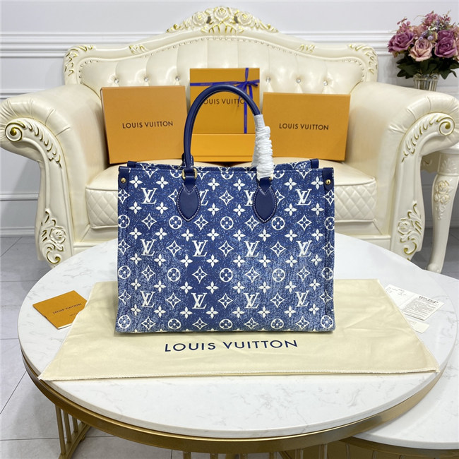 Louis Vuitton Onthego MM Navy Blue Louis Vuitton Onthego MM Navy Blue