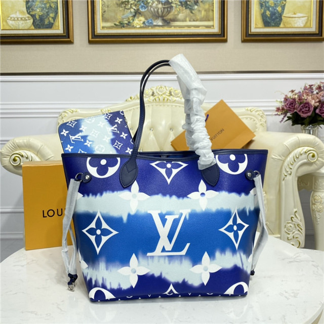 LV Escale Neverfull MM Bleu LV Escale Neverfull MM Bleu