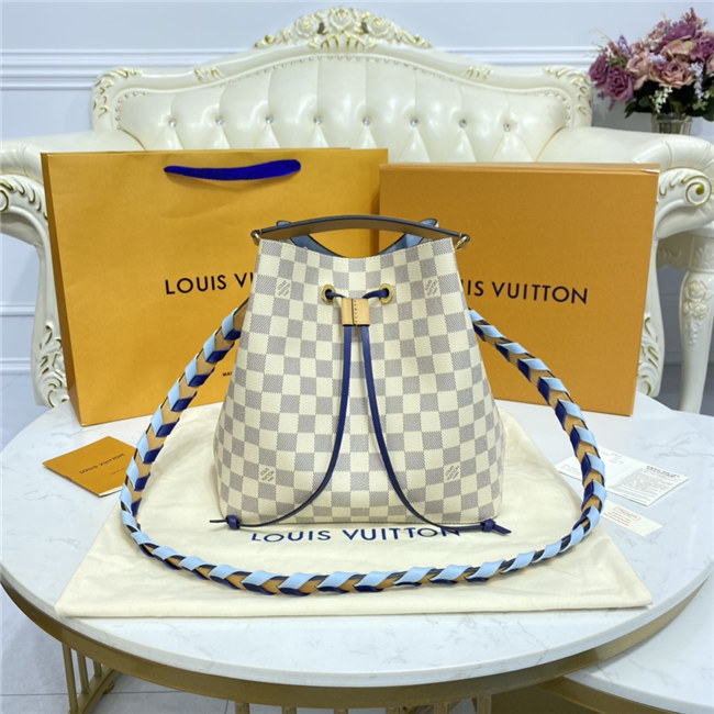 Louis Vuitton NeoNoe MM Damier Azur Canvas Blue Louis Vuitton NeoNoe MM Damier Azur Canvas Blue