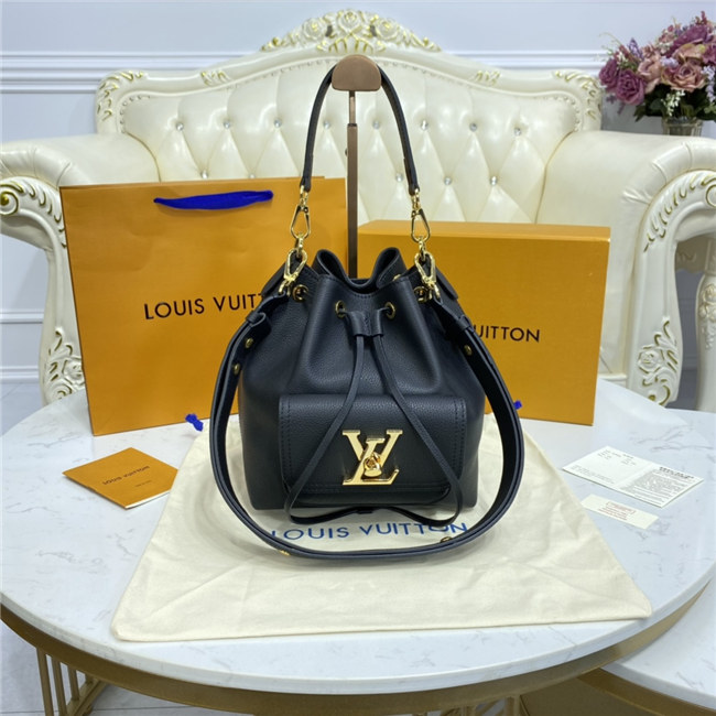 Louis Vuitton Lockme Bucket Black Louis Vuitton Lockme Bucket Black