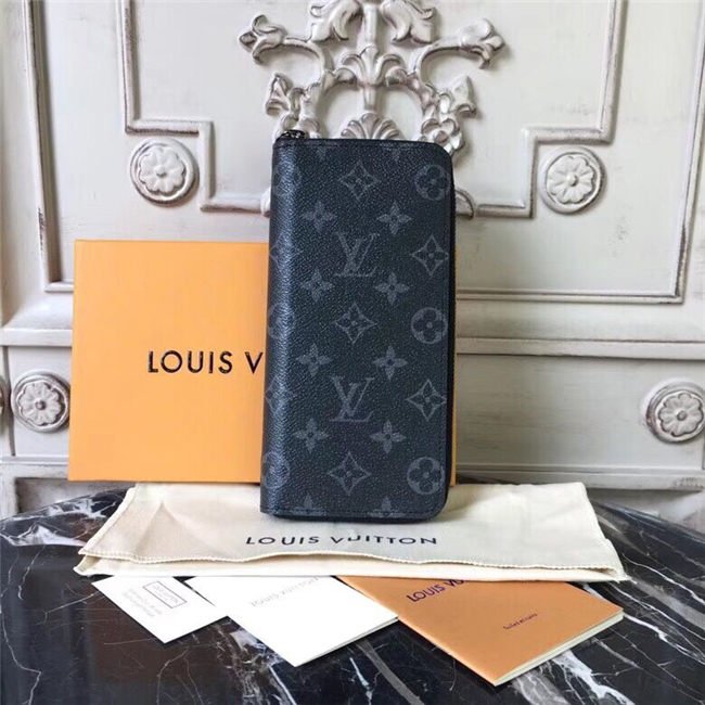 Louis Vuitton Zippy Wallet Vertical Monogram Eclipse Canvas Louis Vuitton Zippy Wallet Vertical Monogram Eclipse Canvas
