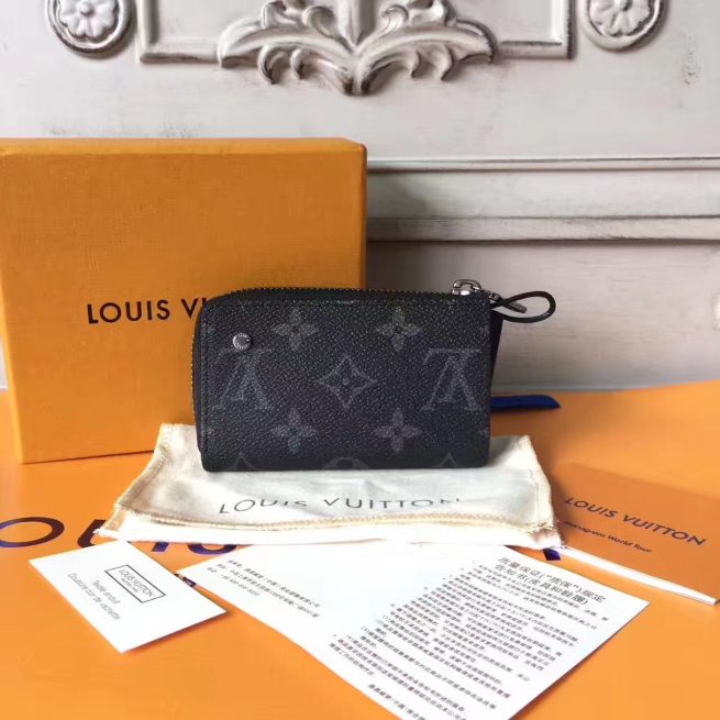 Louis Vuitton Car Key Case Monogram Eclipse Canvas Louis Vuitton Car Key Case Monogram Eclipse Canvas