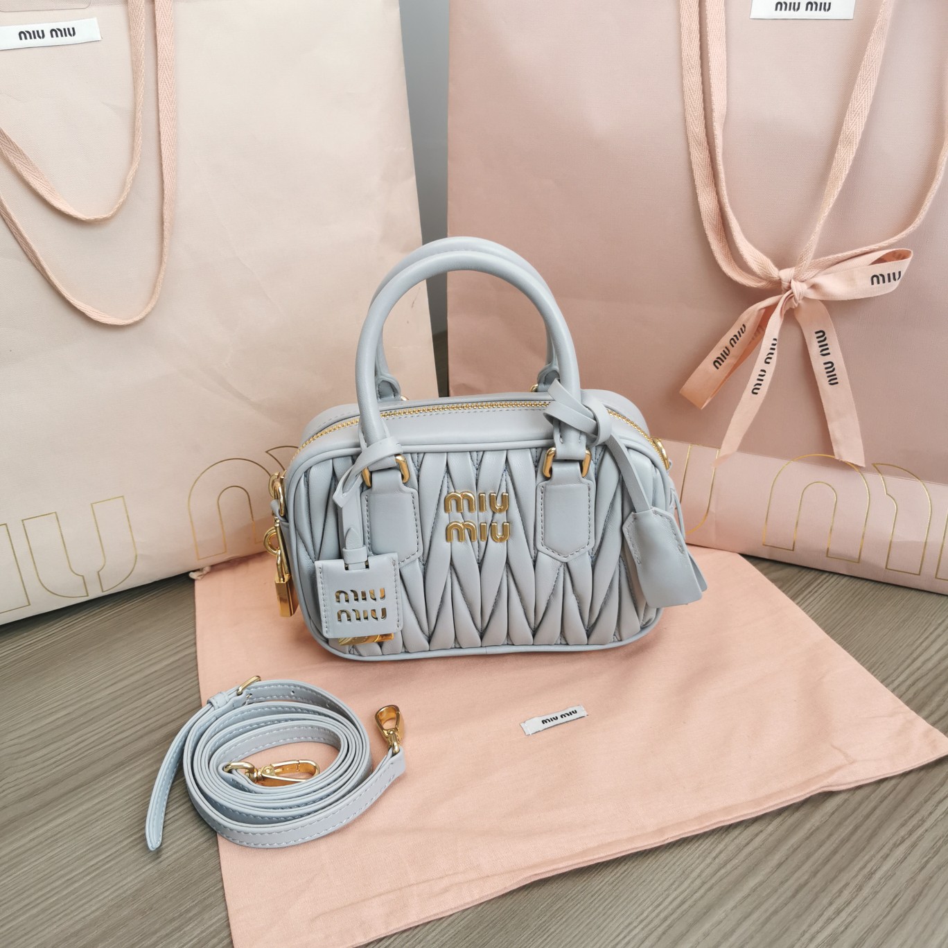 MIUMIU HANDBAG gray MIUMIU HANDBAG gray
