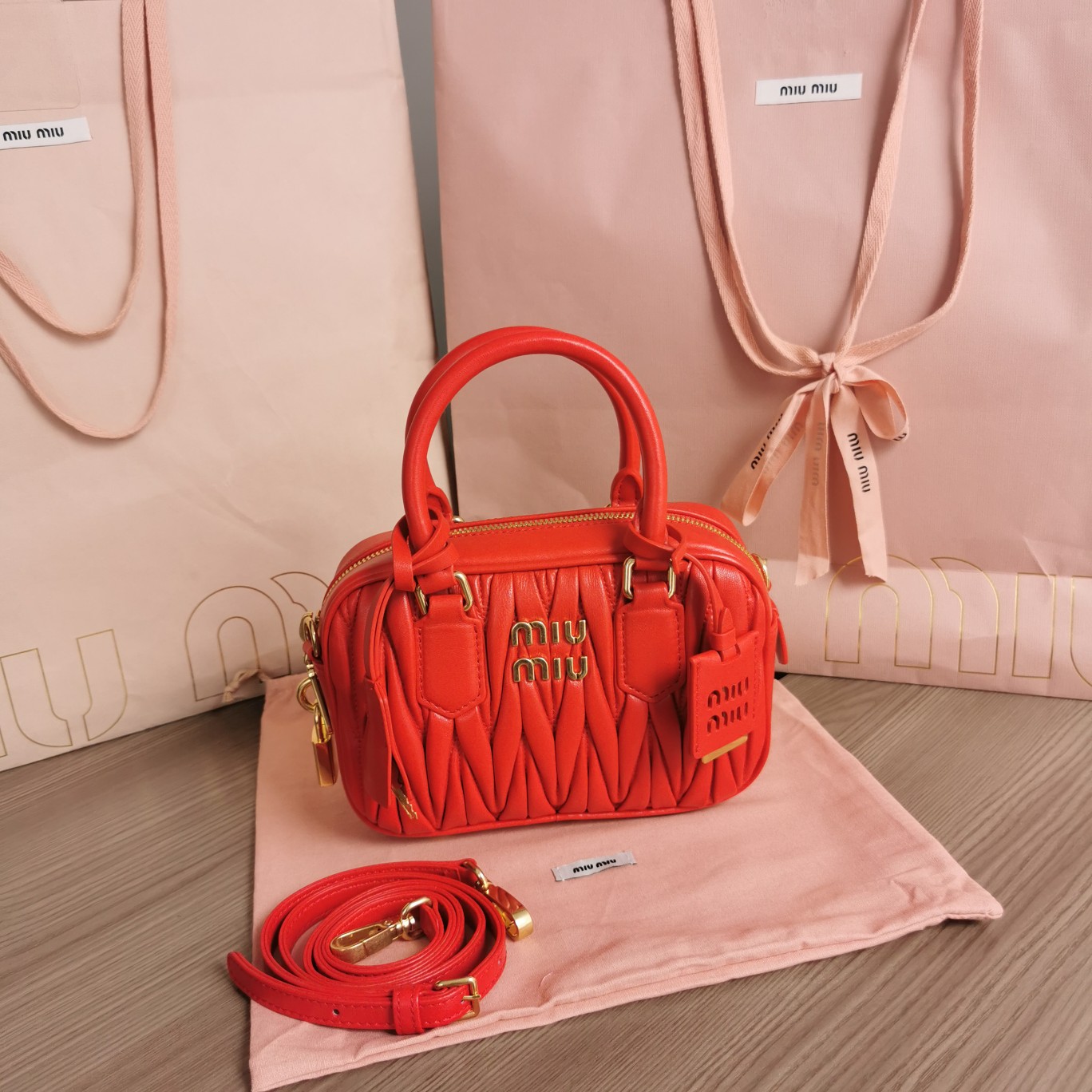MIUMIU HANDBAG red MIUMIU HANDBAG red