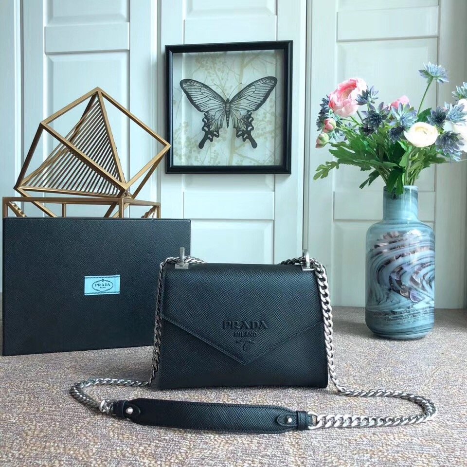 Prada Monochrome Saffiano Replica Leather Bag Prada Monochrome Saffiano Replica Leather Bag