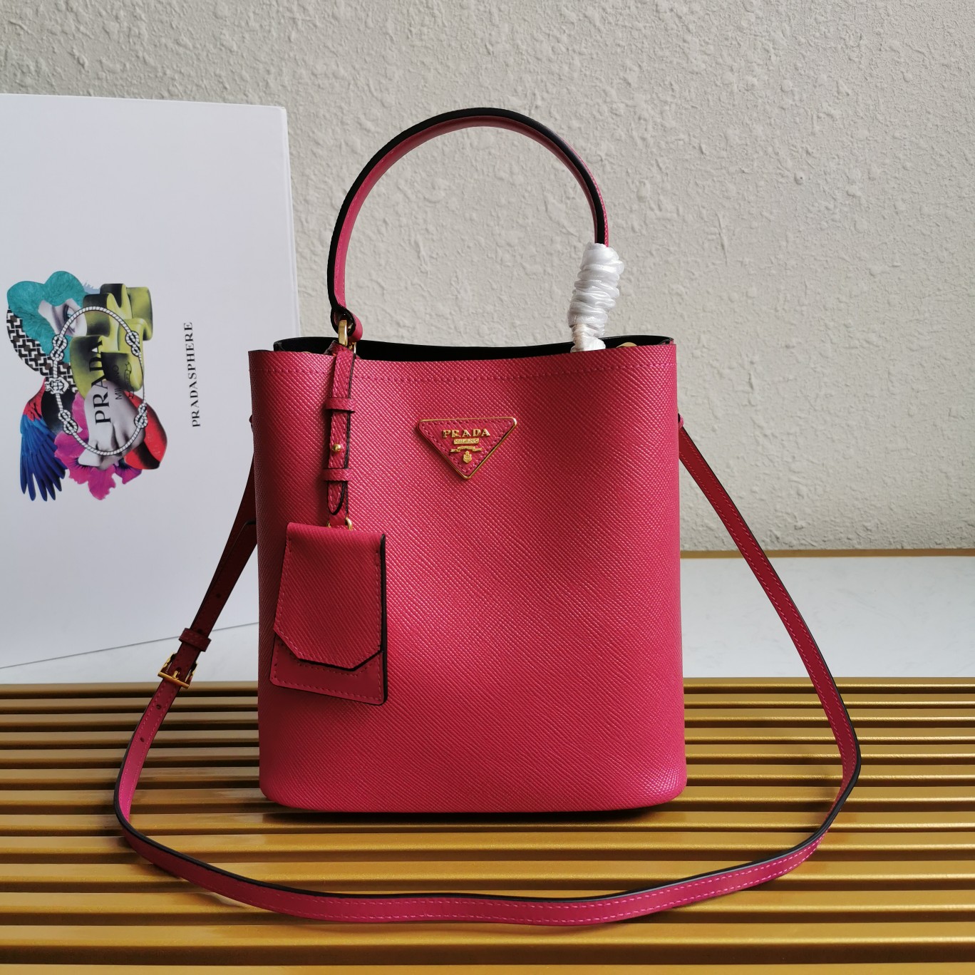 PRADA HANDBAG dark pink PRADA HANDBAG dark pink
