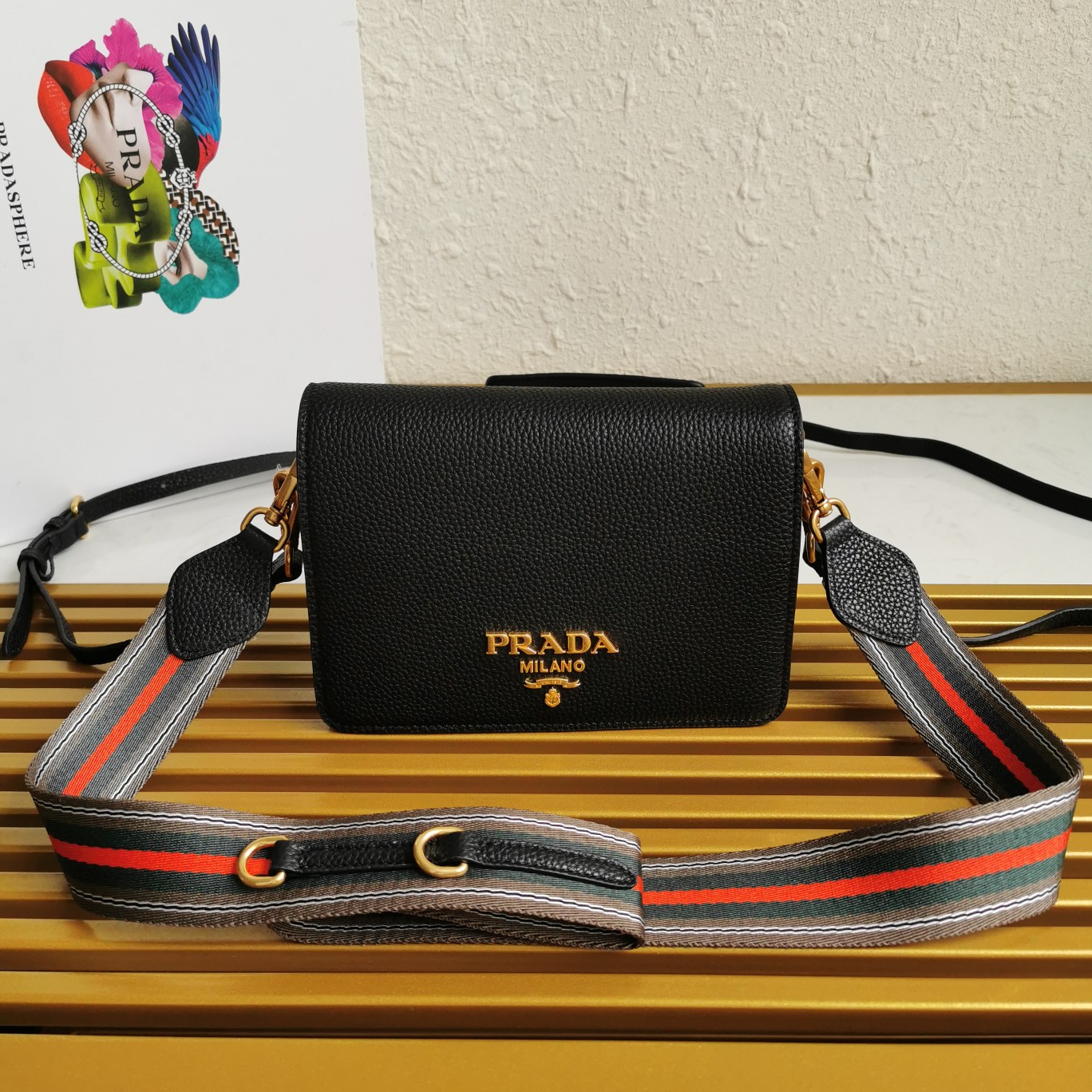 PRADA CROSSBODY BAG black PRADA CROSSBODY BAG black