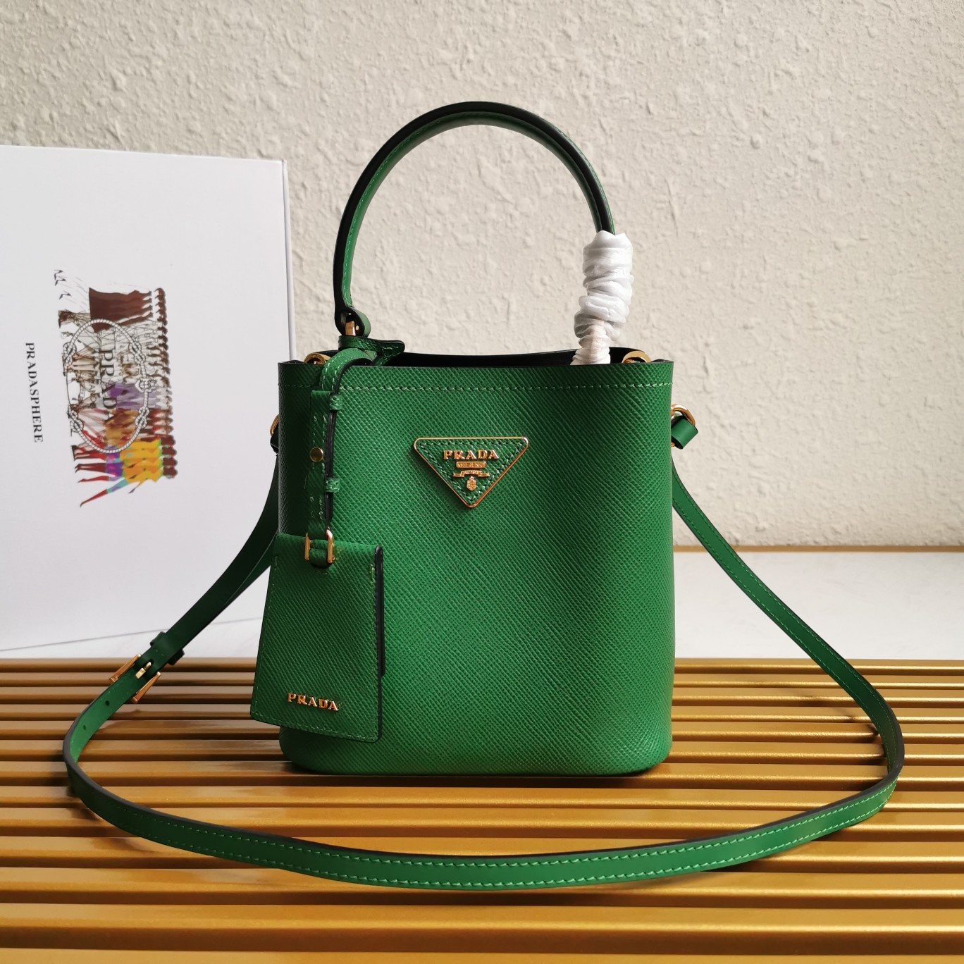 PRADA HANDBAG DOUBLE green PRADA HANDBAG DOUBLE green