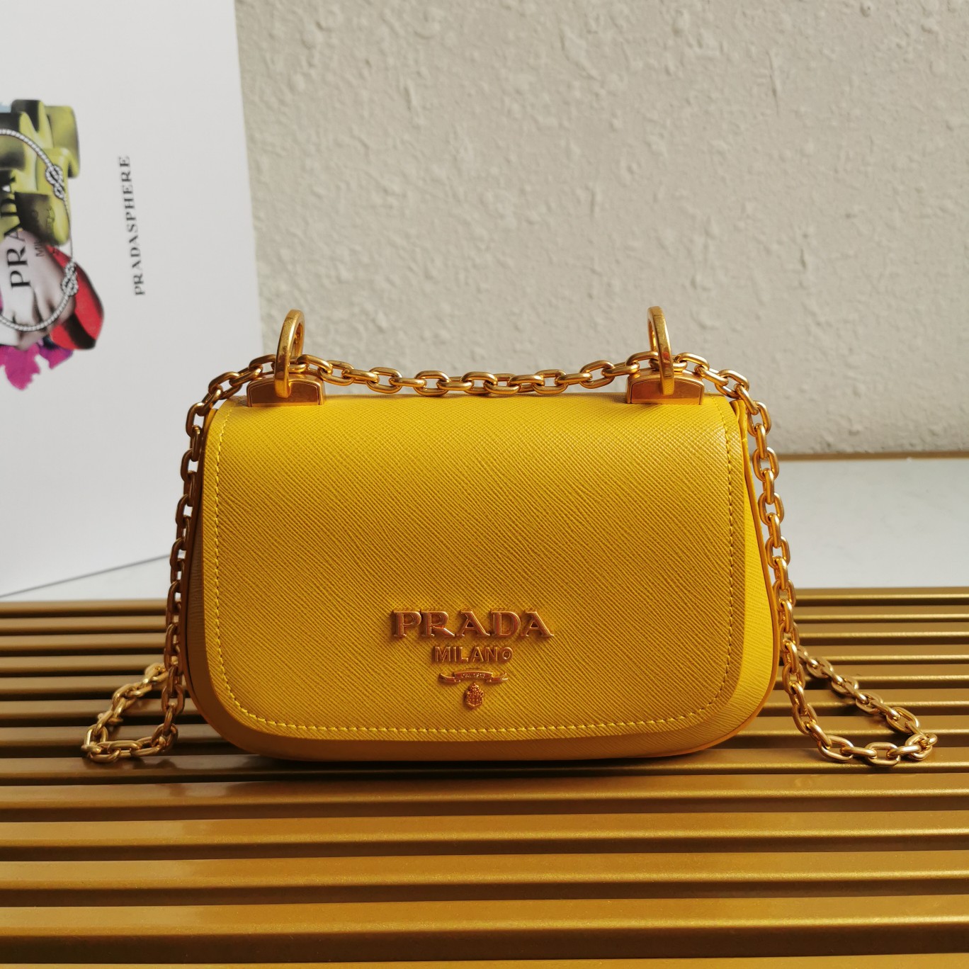 PRADA CROSSBODY BAG yellow PRADA CROSSBODY BAG yellow