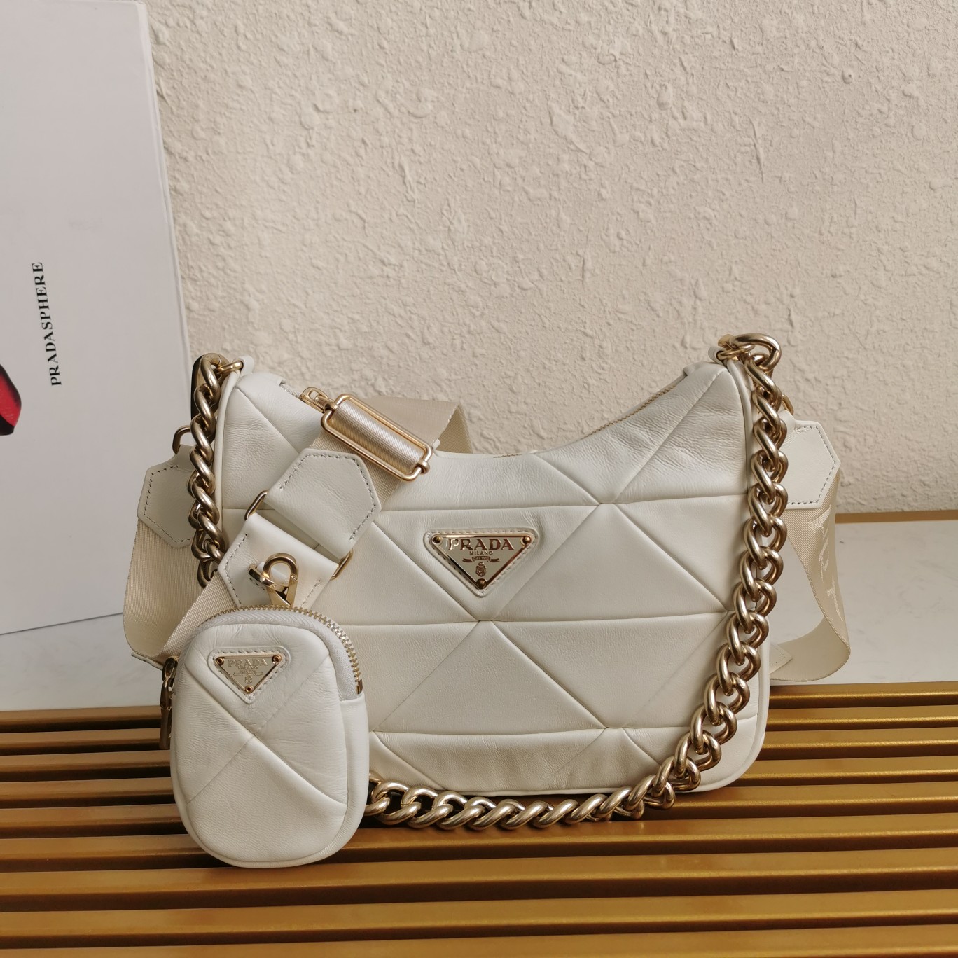 PRADA HANDBAG white PRADA HANDBAG white