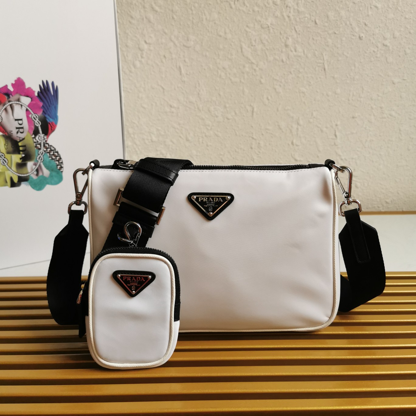 PRADA HANDBAG MEN’S white PRADA HANDBAG MEN’S white