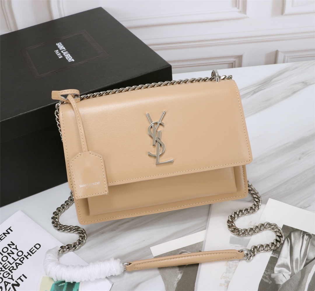 YVES SAINT LAURENT CROSSBODY BAG Pale yellow YVES SAINT LAURENT CROSSBODY BAG Pale yellow