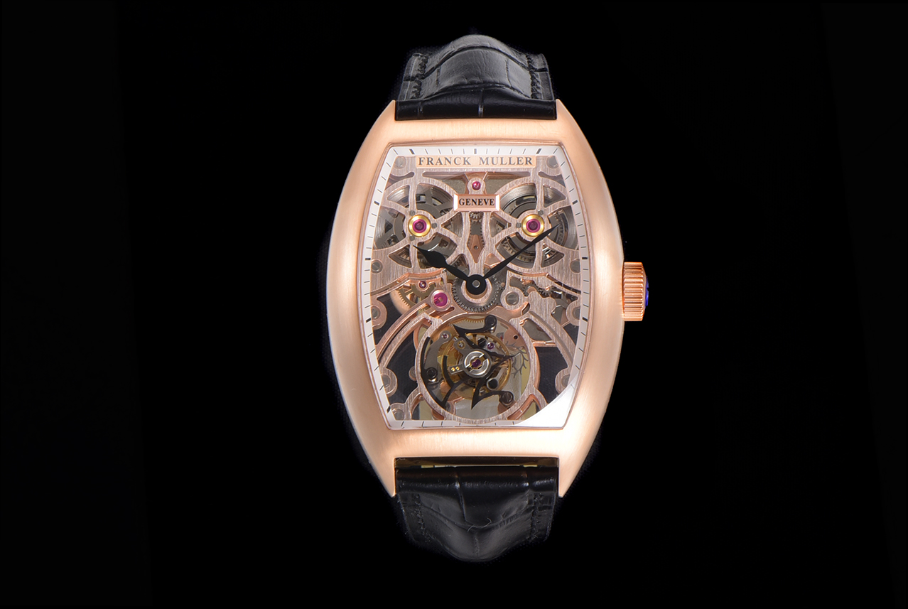 Franck Muller 55.3 * 39CINTR É E CURVEX series hollow tourbillon watch Franck Muller 55.3 * 39CINTR É E CURVEX series hollow tourbillon watch