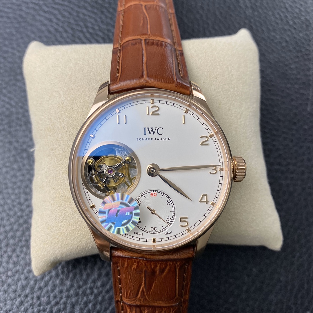 Universal Portugal 44 Series Tourbillon Precision Steel White Plate Universal Portugal 44 Series Tourbillon Precision Steel White Plate