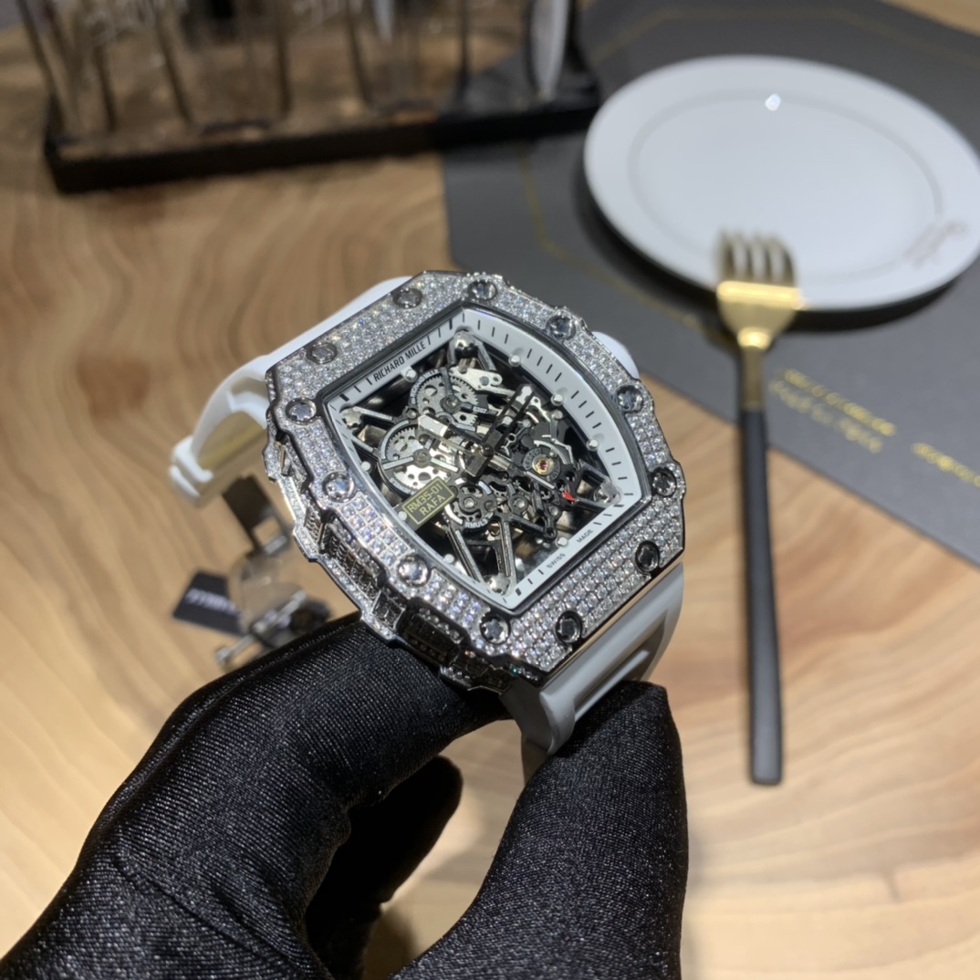 Richard Mille RM035-AMERICA5 Full Diamond-set Skeleton Watch Richard Mille RM035-AMERICA5 Full Diamond-set Skeleton Watch