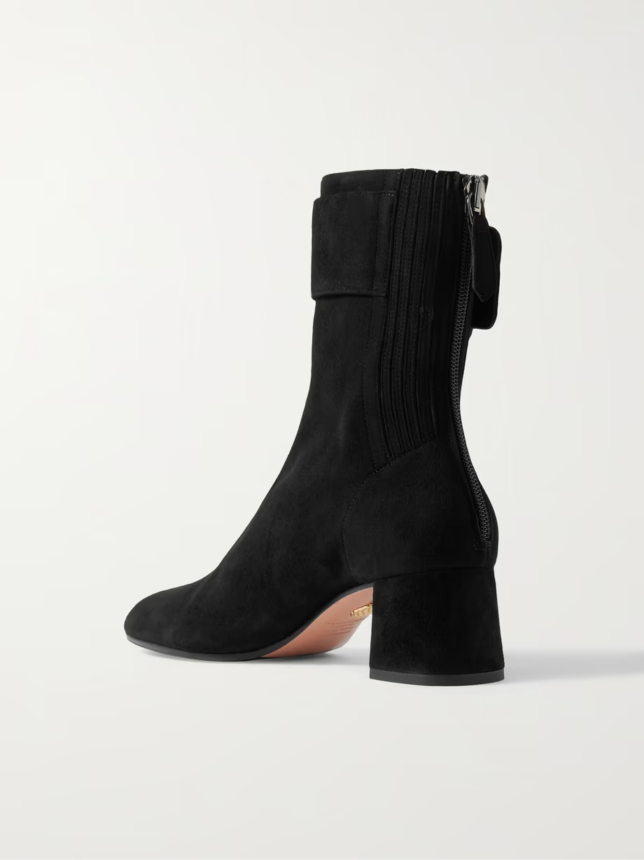 Saint Honoré 50 buckled suede ankle boots Saint Honoré 50 buckled suede ankle boots