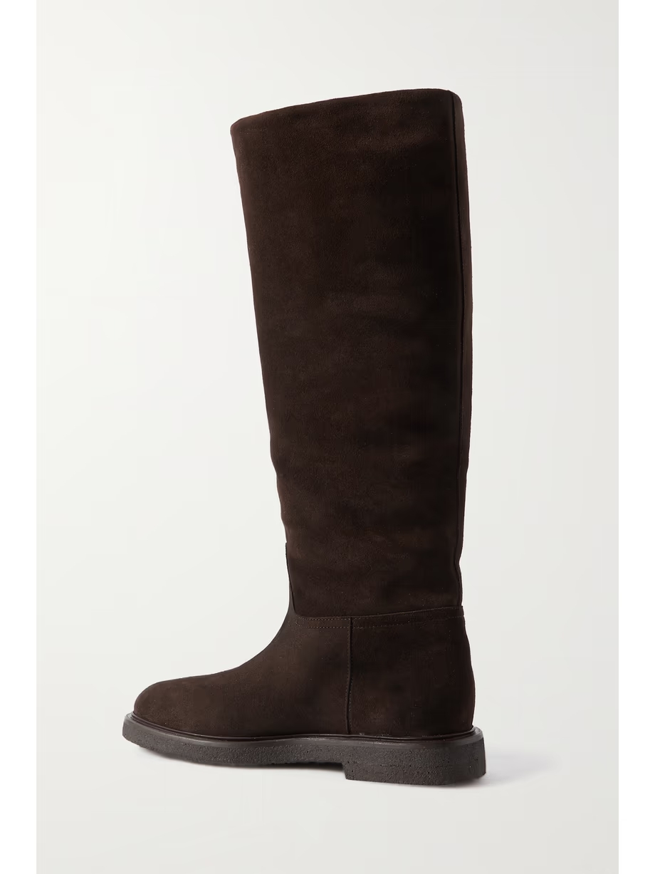 Shearling-lined suede knee boots Shearling-lined suede knee boots
