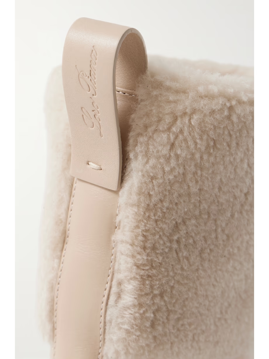 Regent cashmere and silk-blend and leather ankle boots Regent cashmere and silk-blend and leather ankle boots