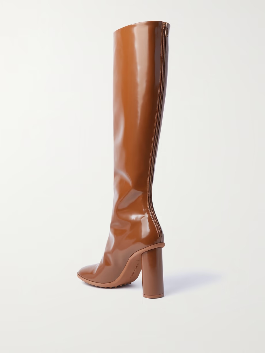 Latex knee boots Latex knee boots