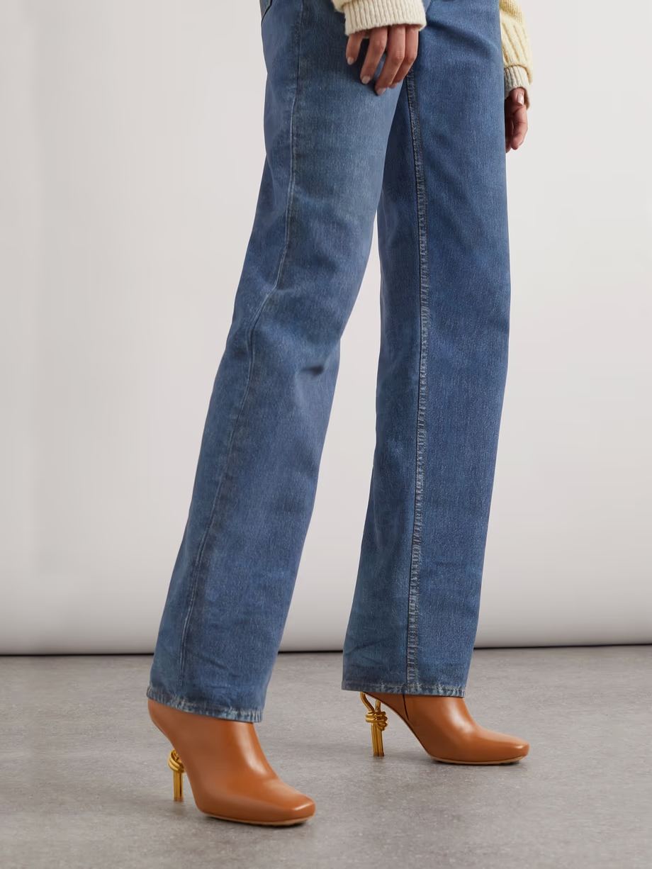 Knot leather ankle boots Knot leather ankle boots