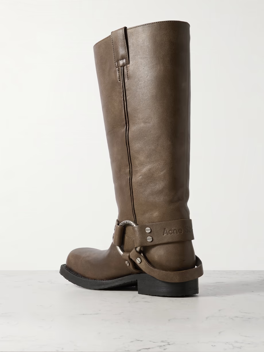 Balius embellished leather boots Balius embellished leather boots