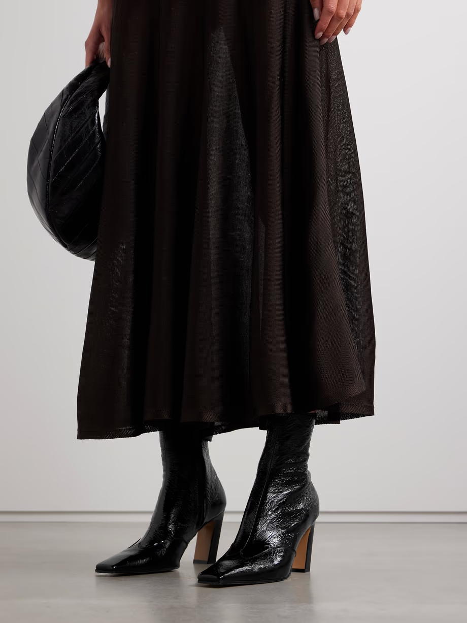 Nevada crinkled-leather ankle boots Nevada crinkled-leather ankle boots