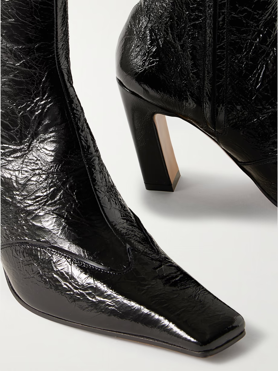 Nevada crinkled-leather ankle boots Nevada crinkled-leather ankle boots