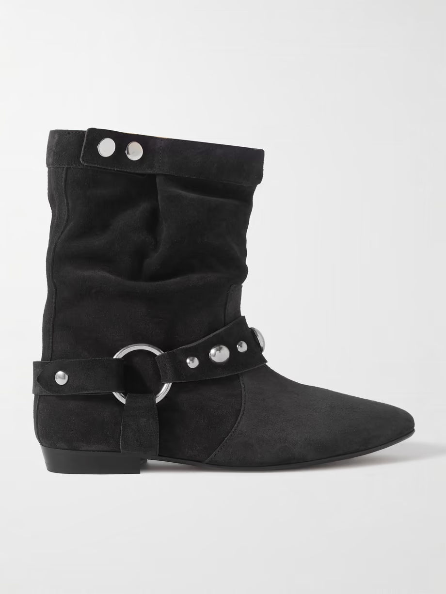 Stania studded suede ankle boots Stania studded suede ankle boots