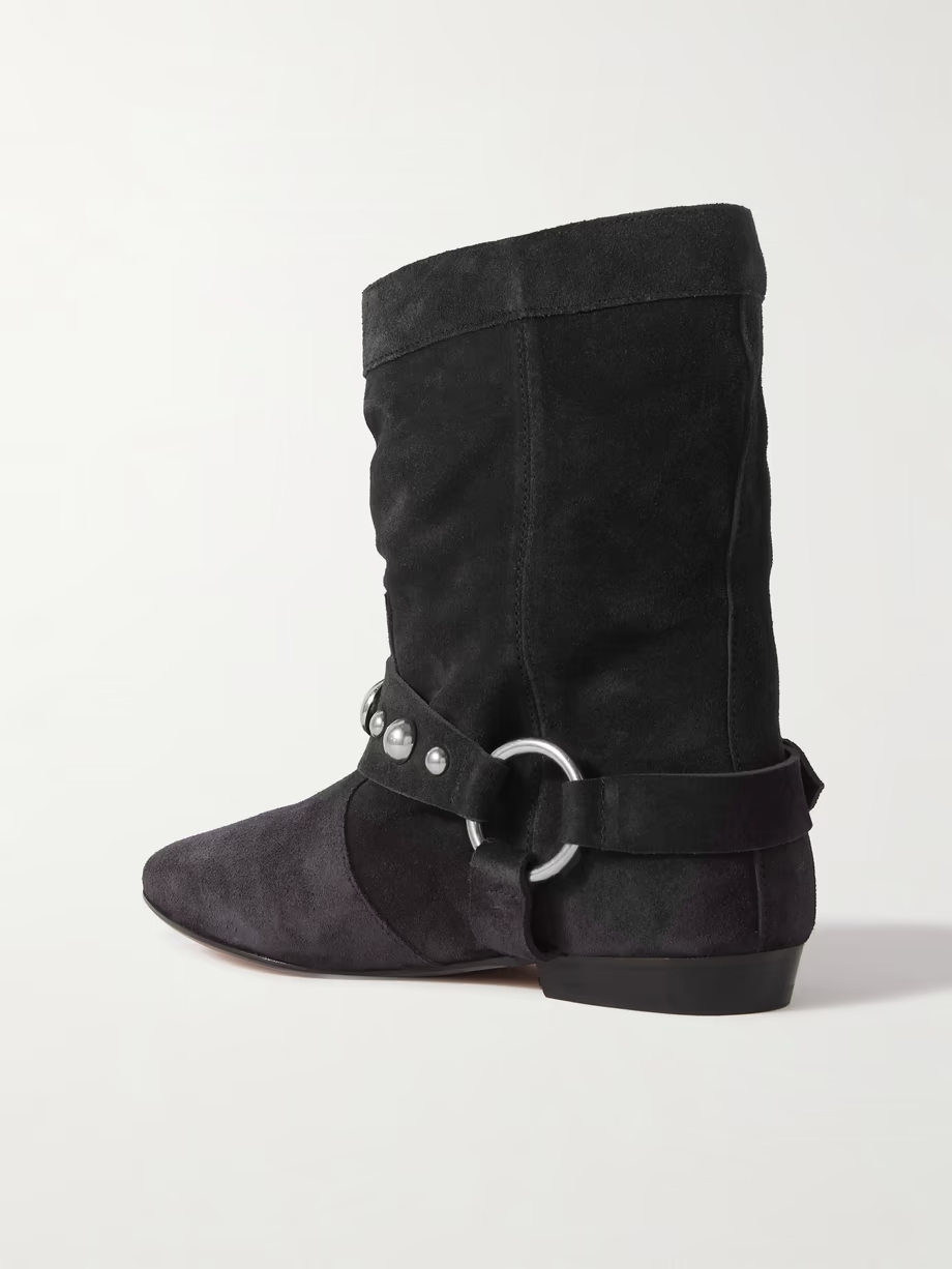 Stania studded suede ankle boots Stania studded suede ankle boots