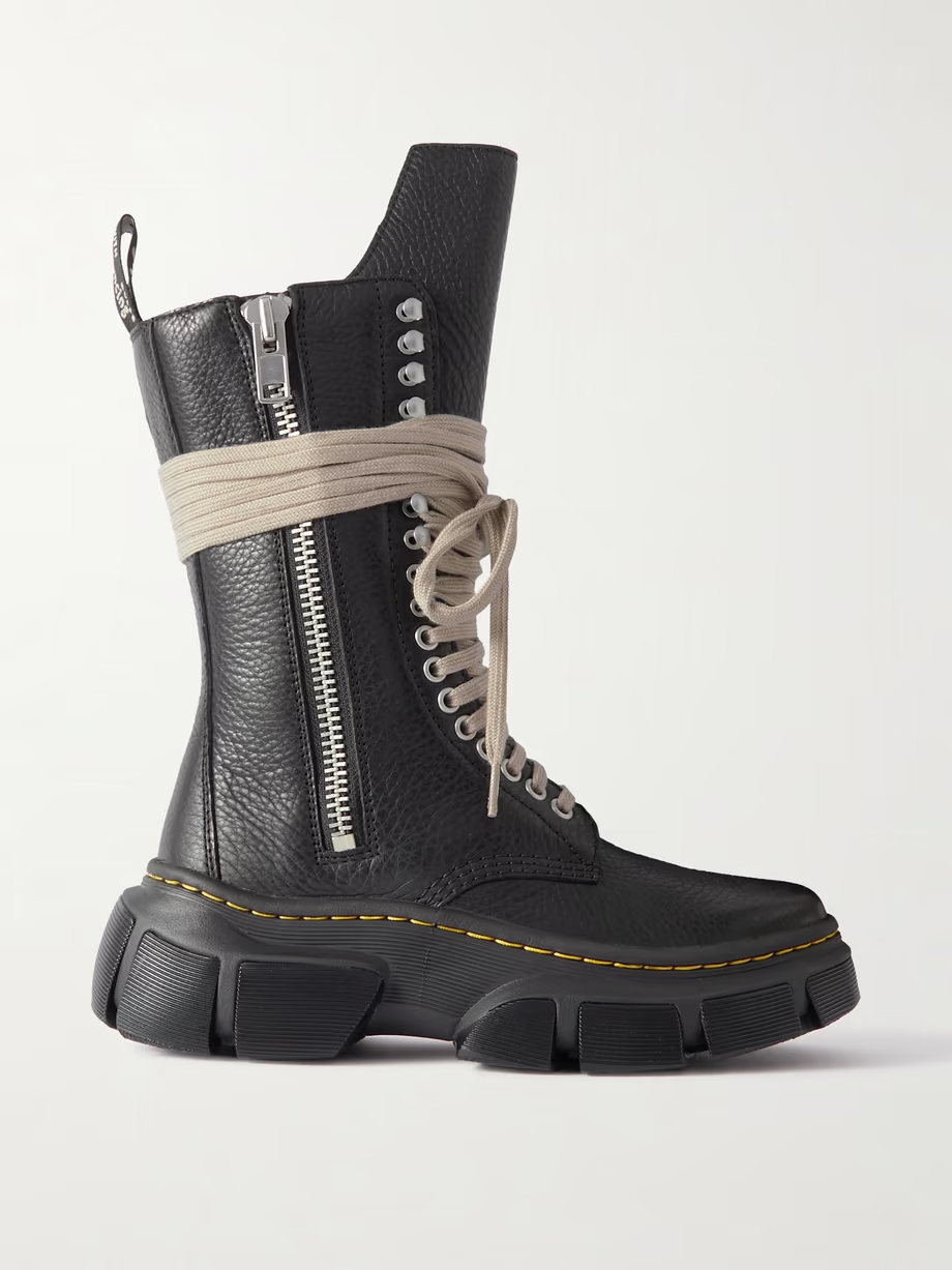 + Dr. Martens 1918 DMXL textured-leather boots + Dr. Martens 1918 DMXL textured-leather boots
