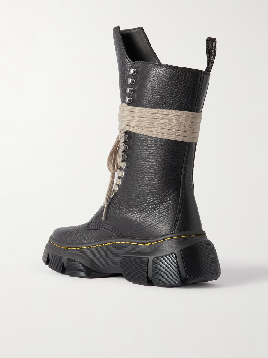 + Dr. Martens 1918 DMXL textured-leather boots + Dr. Martens 1918 DMXL textured-leather boots