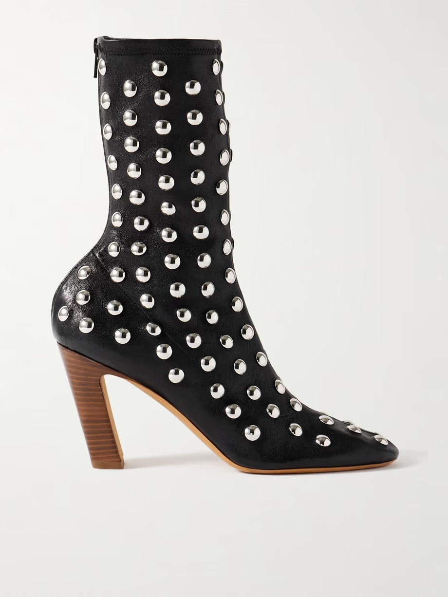 Studded leather ankle boots Studded leather ankle boots