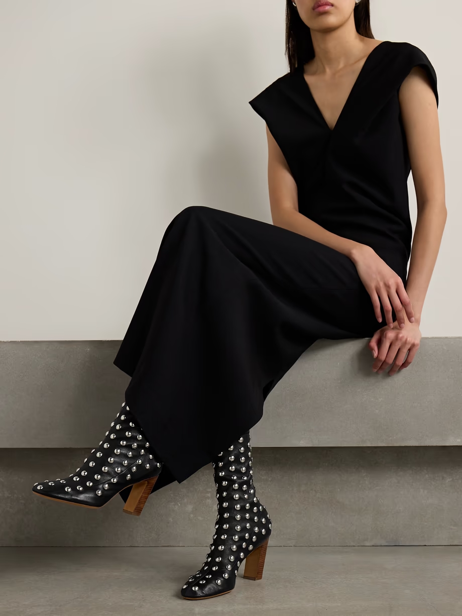 Studded leather ankle boots Studded leather ankle boots