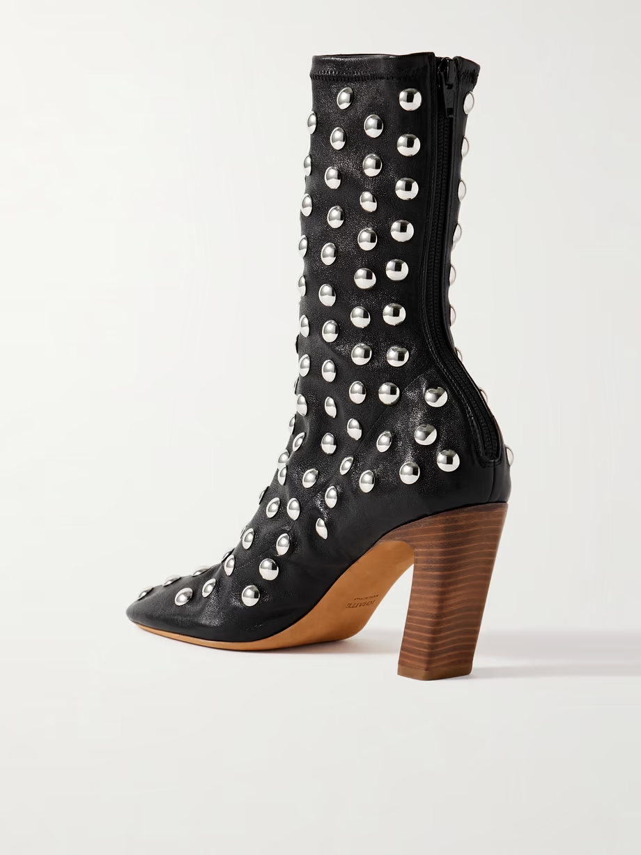 Studded leather ankle boots Studded leather ankle boots