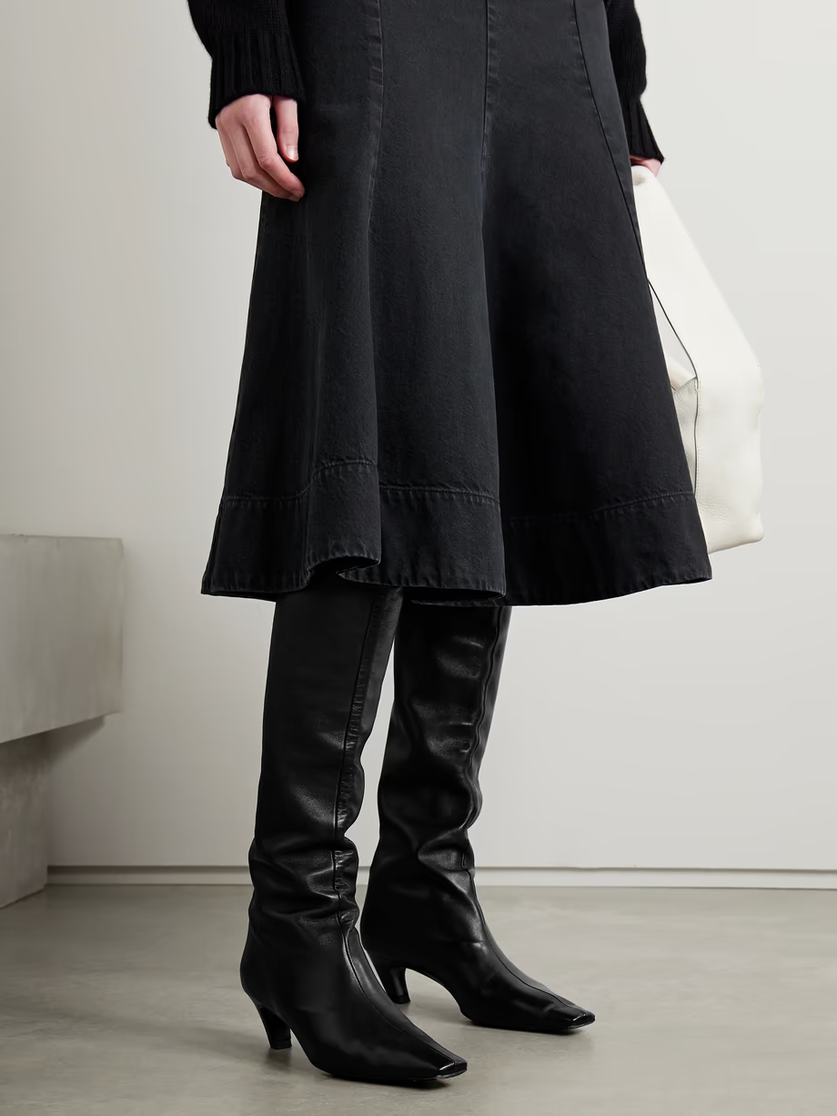 Davis leather knee boots Davis leather knee boots