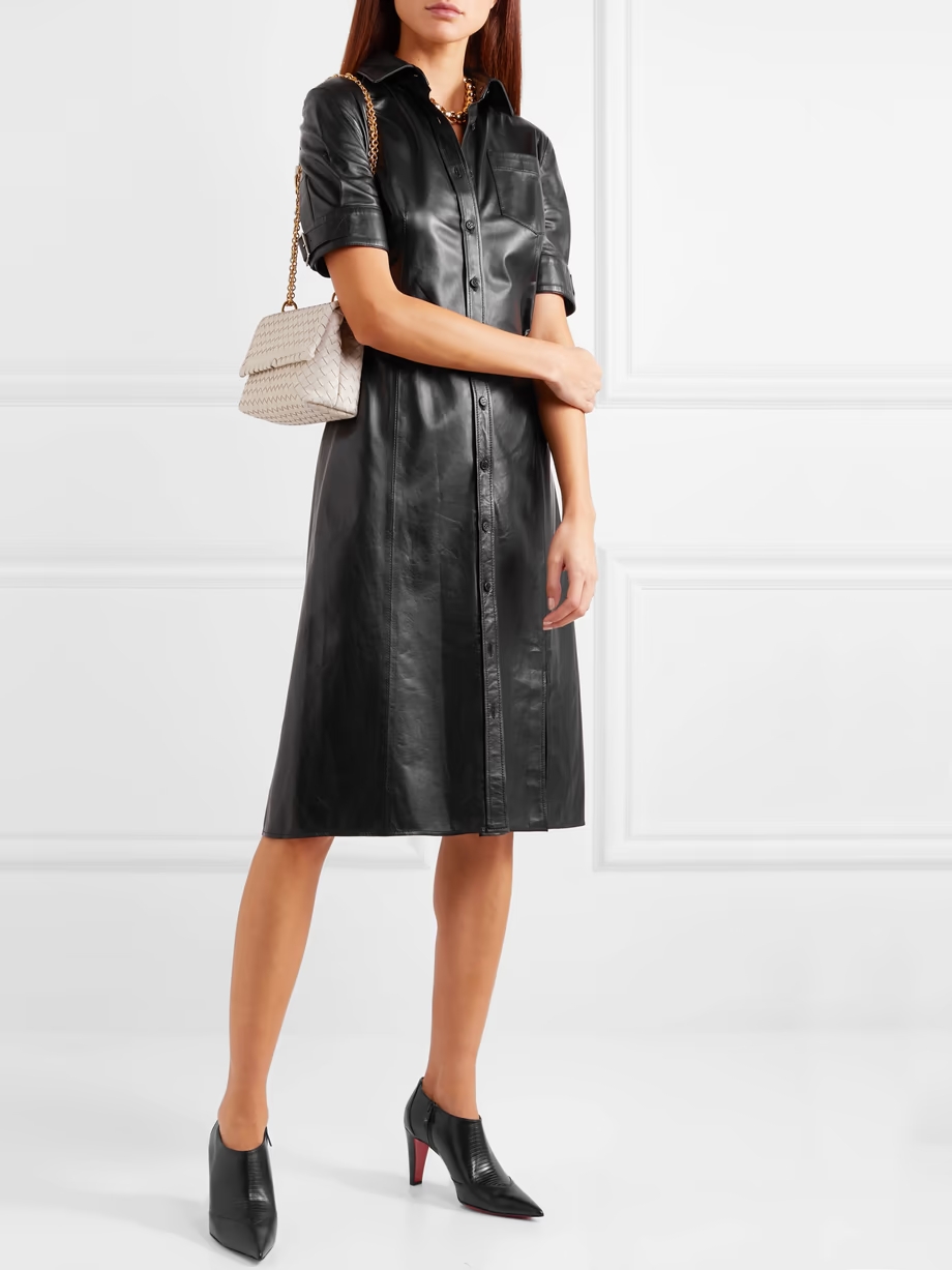 80 Paneled smooth and lizard-effect leather ankle boots 80 Paneled smooth and lizard-effect leather ankle boots