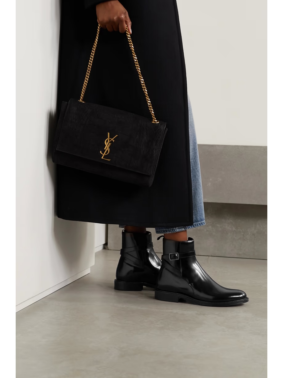 Army glossed-leather ankle boots Army glossed-leather ankle boots