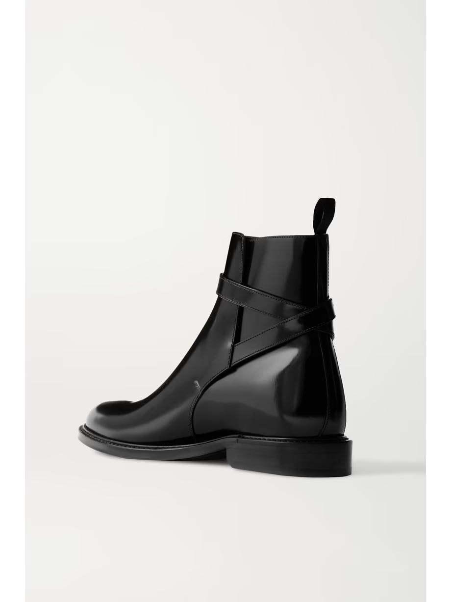 Army glossed-leather ankle boots Army glossed-leather ankle boots