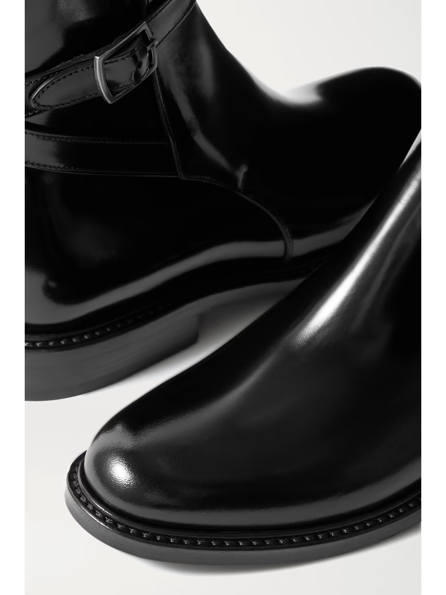 Army glossed-leather ankle boots Army glossed-leather ankle boots