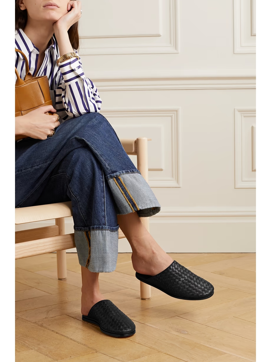 Intrecciato leather slippers Intrecciato leather slippers